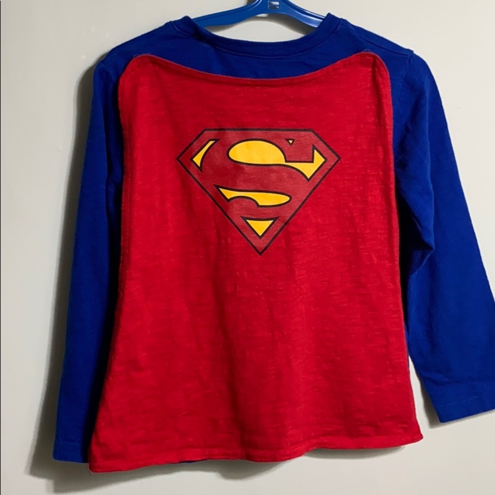 Gap Superman Long Sleeve Top with Cape-Superhero